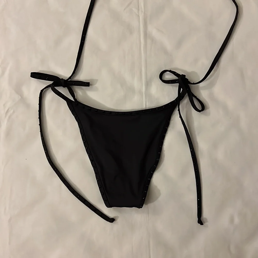 SKIMS RHINESTONE TIE BIKINI BOTTOM
